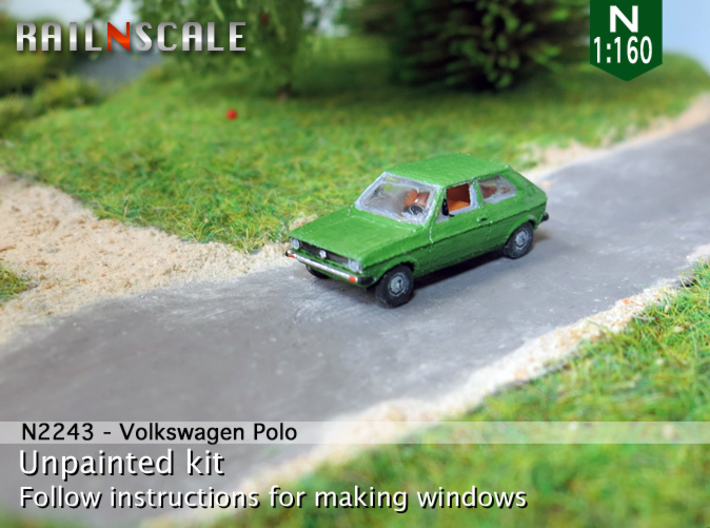 Volkswagen Polo 1 (N 1:160) 3d printed