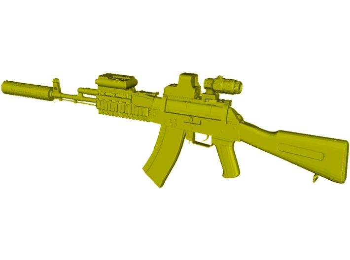 1/48 scale Avtomat Kalashnikova AK-74 rifle x 1 3d printed