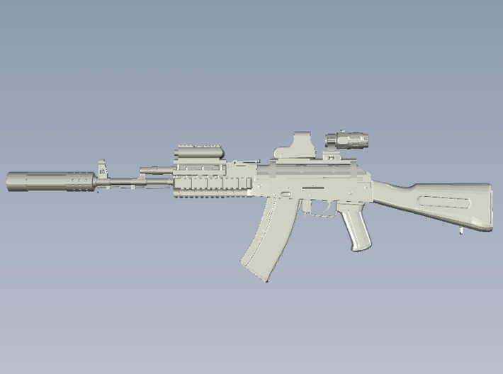 1/48 scale Avtomat Kalashnikova AK-74 rifles x 3 3d printed 