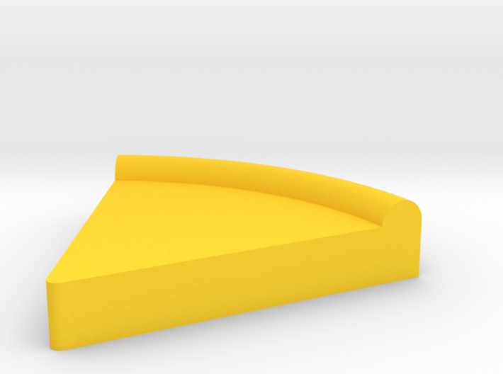 Large Pizza Pie Slice Game Piece 3d printed