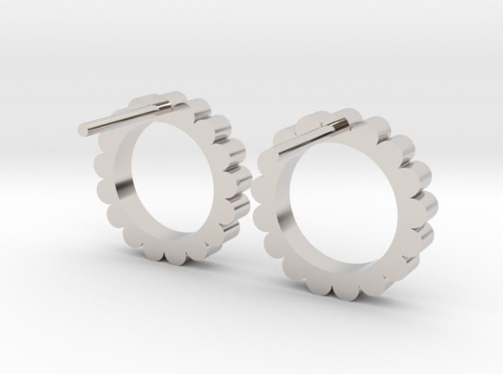 Ingranaggi - Stud Earrings 3d printed 