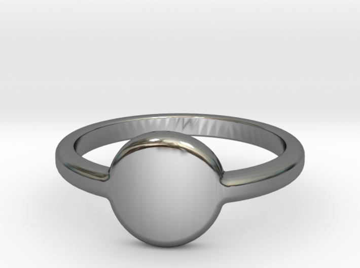 Ring with your initials (US) 7 3d printed