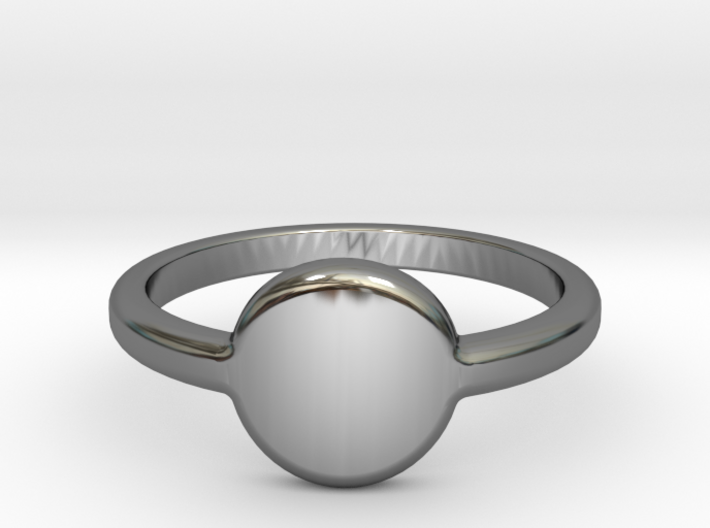 Ring with your initials (US) 11 3d printed