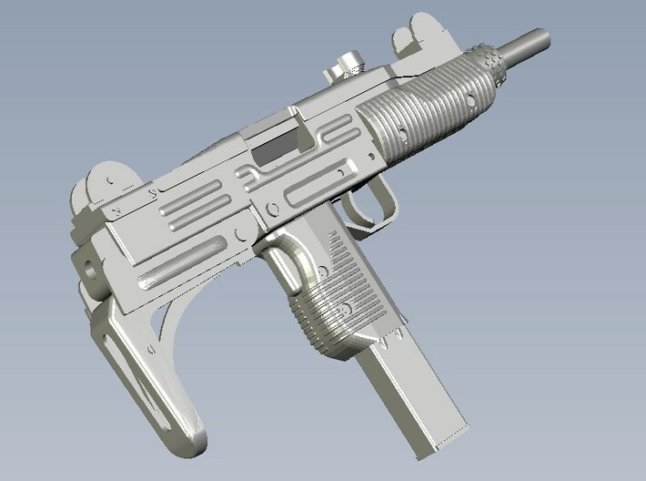 1/48 scale IMI Uzi submachineguns x 30 3d printed 