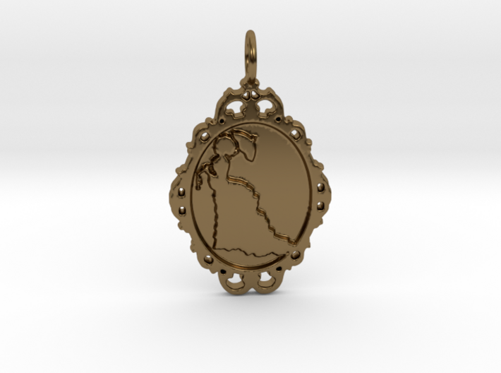 Victorian Cameo / Valentine's gift 3d printed