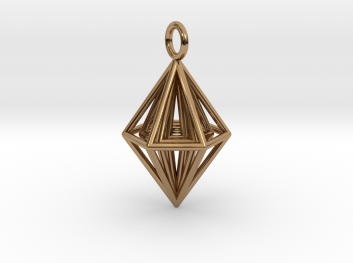 Pendant_Tripyramid 3d printed