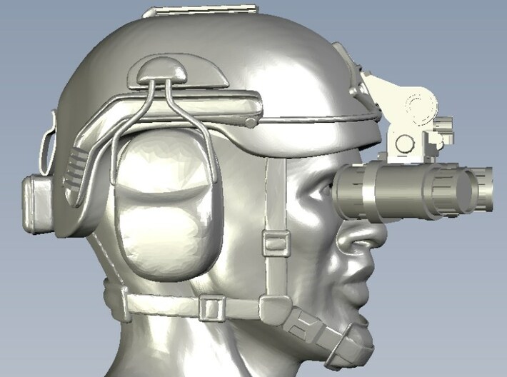 1/48 scale SOCOM operator B helmet & heads x 5 3d printed 
