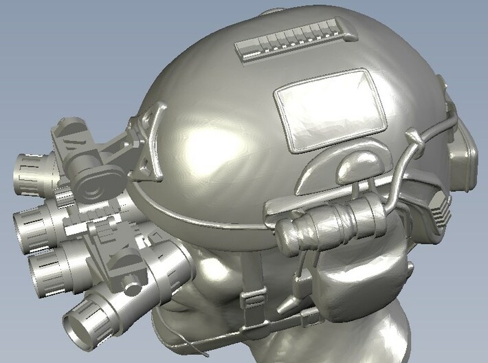 1/48 scale SOCOM operator B helmet & heads x 3 3d printed 