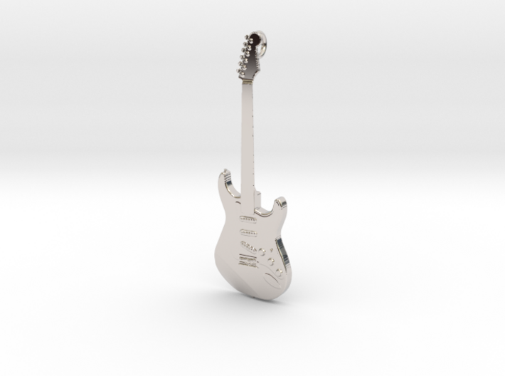 Stratocaster Guitar Pendant 3d printed