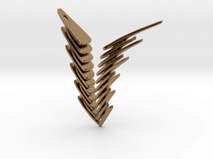 Fly To Heaven...with Melancholy. Stylized Pendant 3d printed