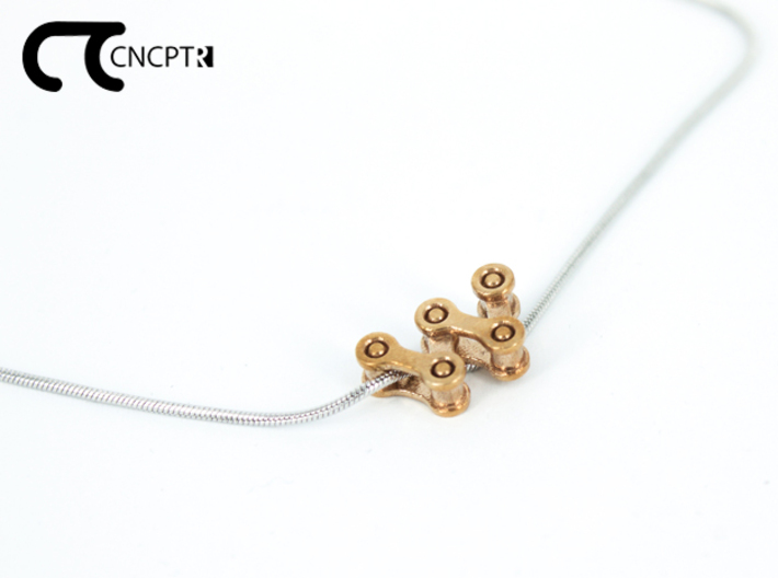 Concept R Chain Pendant 3d printed