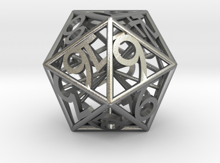 D20 Balanced - Numbers Only 3d printed