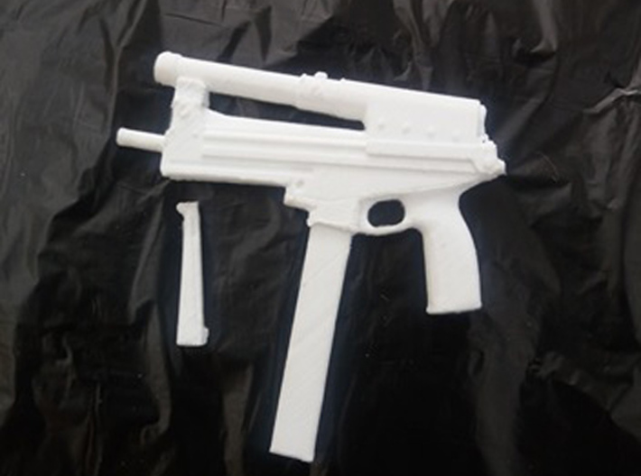 1/6 jatimatic smg 57.5mm final version..as used in 3d printed 2 part model