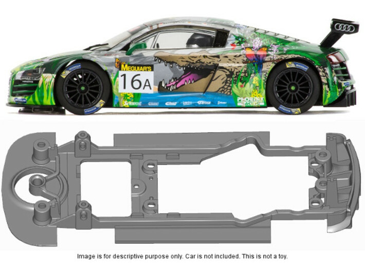 S22-ST4 Chassis for Scalextric Audi R8 SSD/STD 3d printed