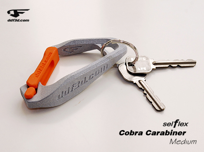 Cobra Carabiner *Medium* DH003SW 3d printed