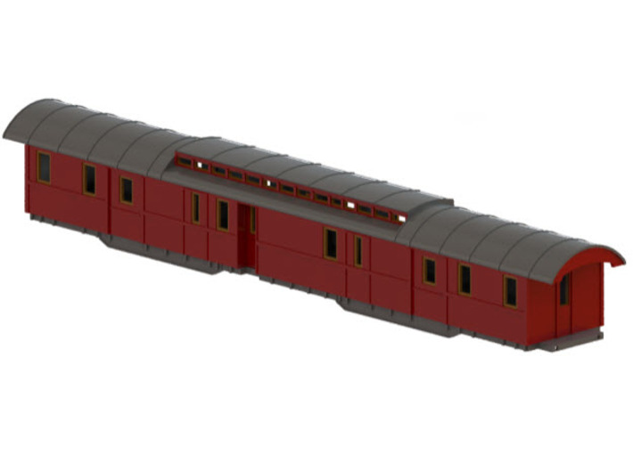 DFo6 - Swedish passenger wagon 3d printed CAD-model