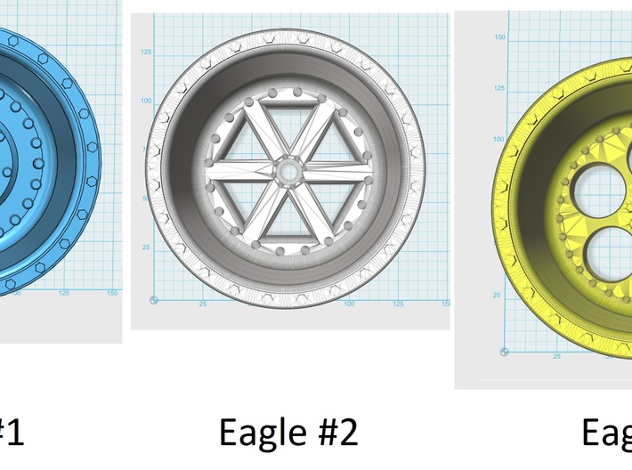 Eagle Rims Design 2 3d printed 