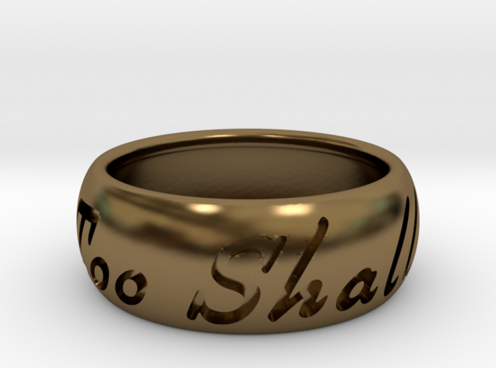 This Too Shall Pass ring size 11 3d printed