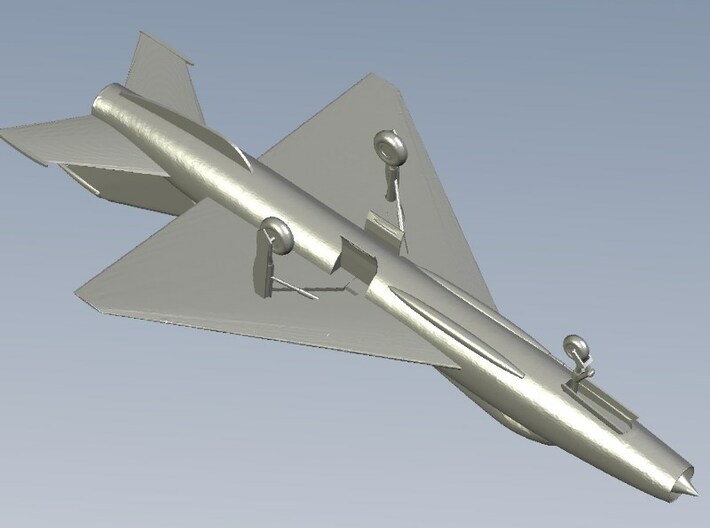 1/87 scale Mikoyan Gurevich MiG-21 Fishbed C model 3d printed 