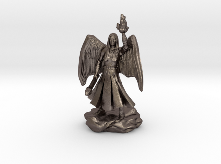 Female Aasimar Cleric With Mace 3d printed