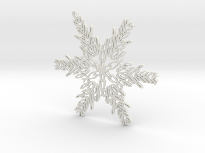 Ethan snowflake ornament 3d printed 