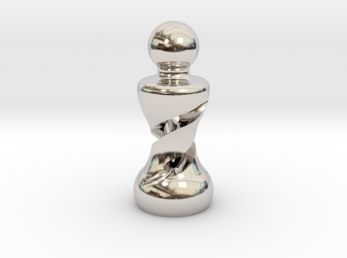 Chess Pawn Double Helix 3d printed