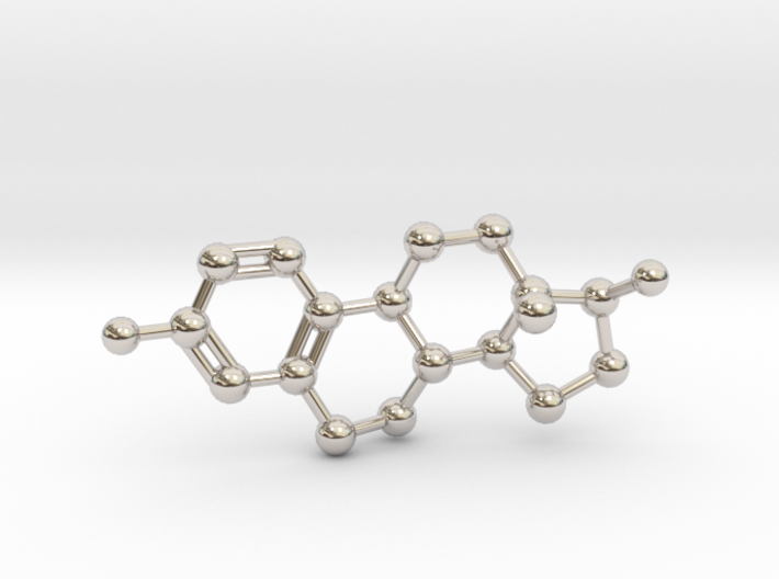 Estrogen (Estradiol) Molecule Pendant BIG 3d printed