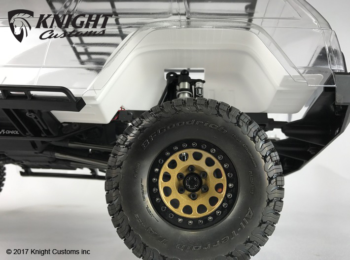 AC10005 SCX10 II XJ body Inner Fender REAR 3d printed Shown fitted to the SCX10 II Cherokee (sold separately).