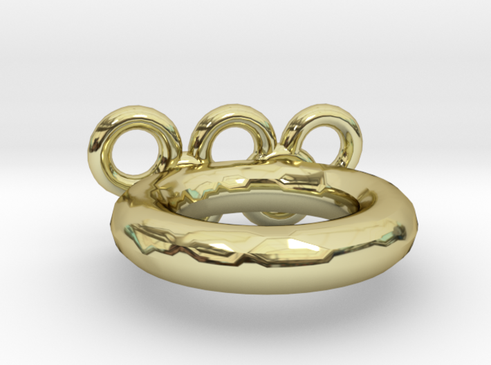 Olympic Ring US Size 9 3d printed