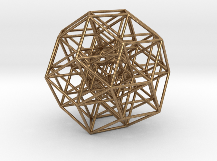 6D cube projected into 3D-thin struts 3d printed