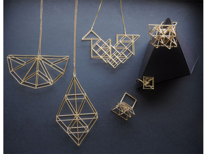Triangles 3d printed 