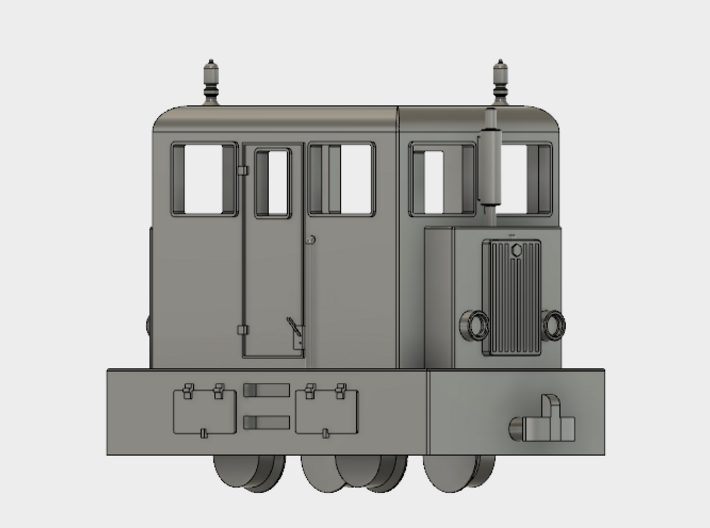 Diesel loco H0e &quot;PocketBahn&quot; 3d printed