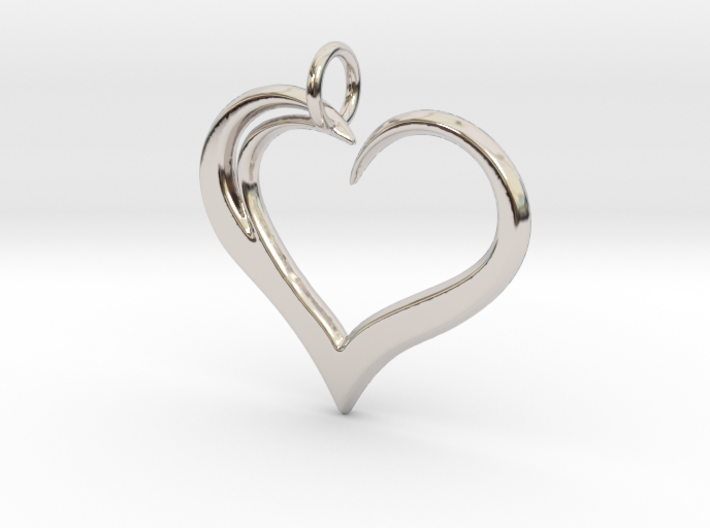 Heart to Heart Pendant V3.0 3d printed