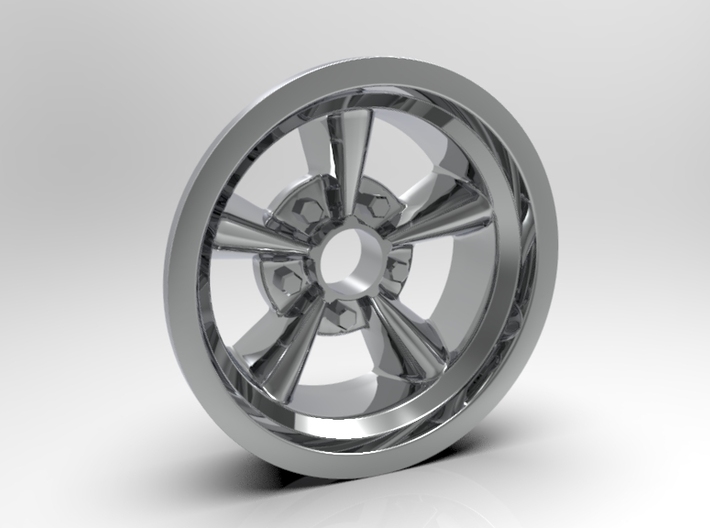 1:25 Front American Five Spoke Wheel 3d printed Render Version Shown