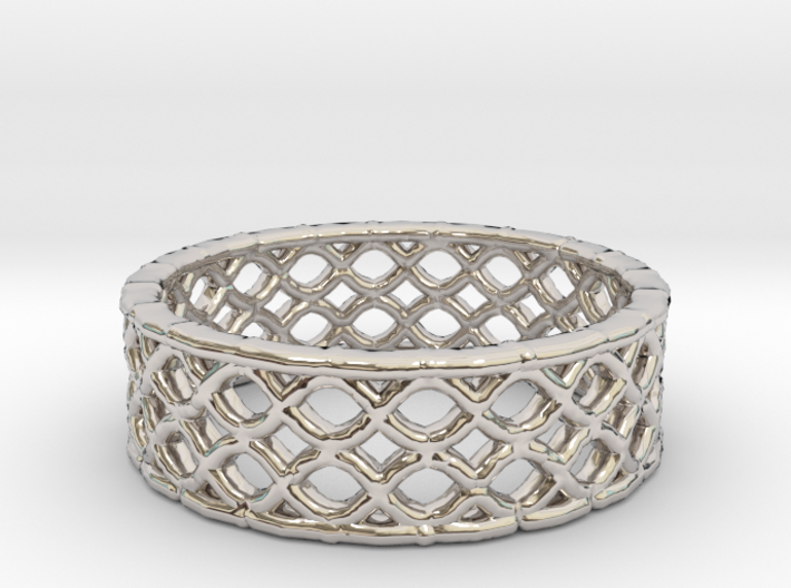 Waves Ring - Female Size 6 3d printed