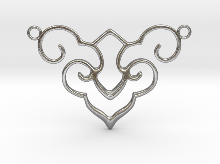 Wishful Cloud Symbol Necklace 3d printed