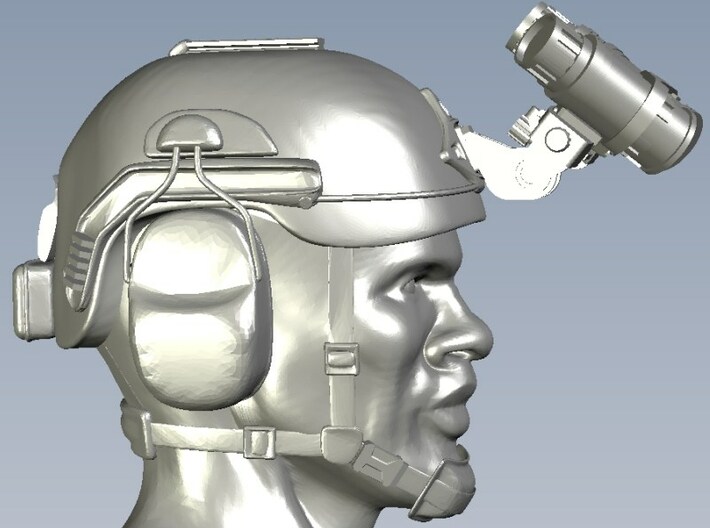 1/50 scale SOCOM operator C helmet & heads x 3 3d printed 