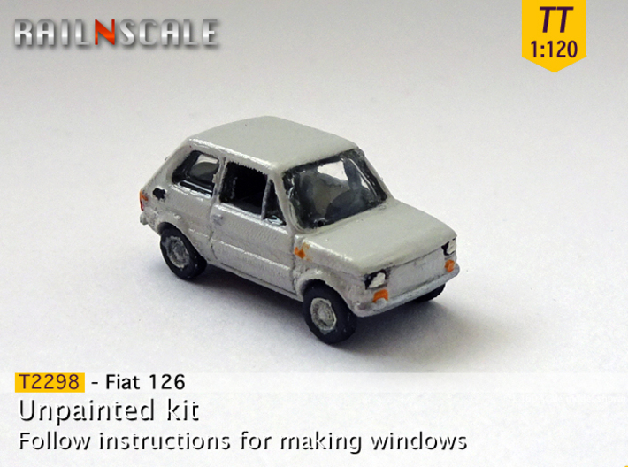 Fiat 126 (TT 1:120) 3d printed