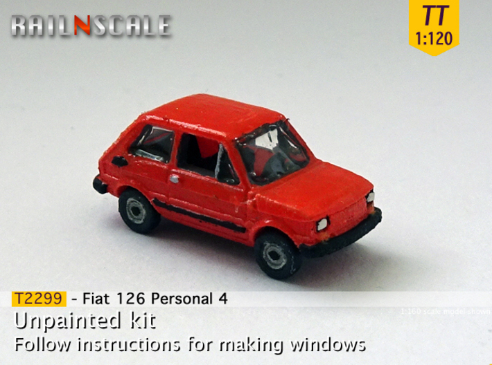 Fiat 126 Personal 4 (TT 1:120) 3d printed