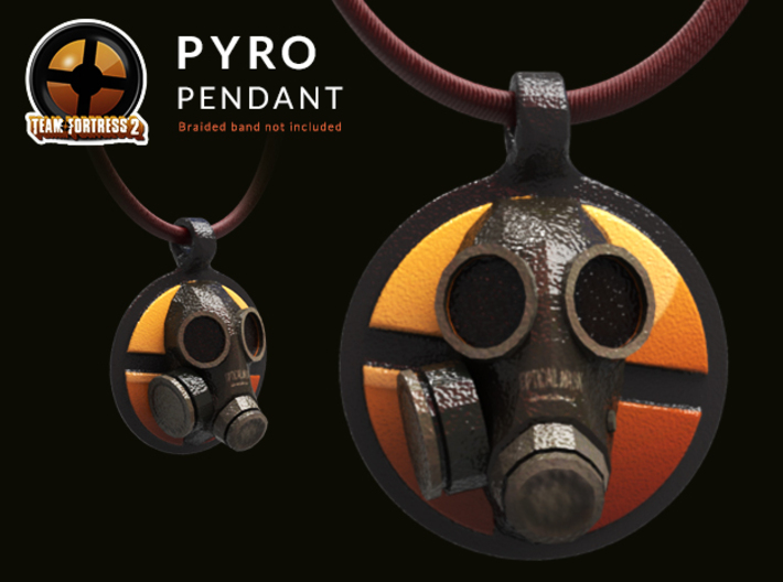 Team Fortress 2 - Pyro Collectible Pendant | Keych 3d printed