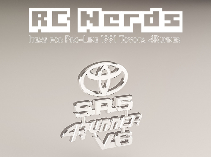 RCN070 Emblems for Toyota 4Runner PL 3d printed 