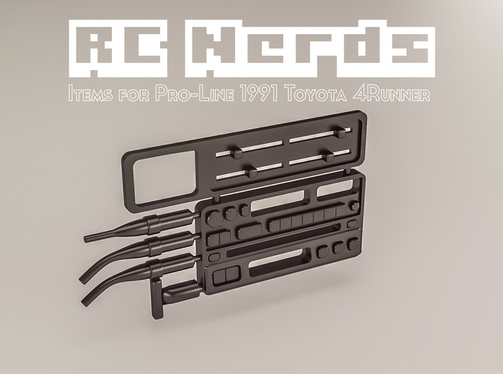 RCN063 Dashboard elements for Toyota 4Runner PL 3d printed 