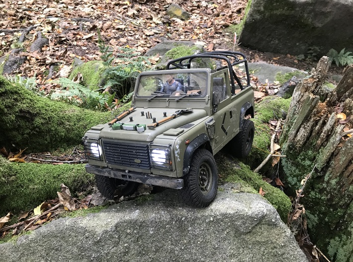 Raffee Land Rover Defender Pickup Cage 3d printed 