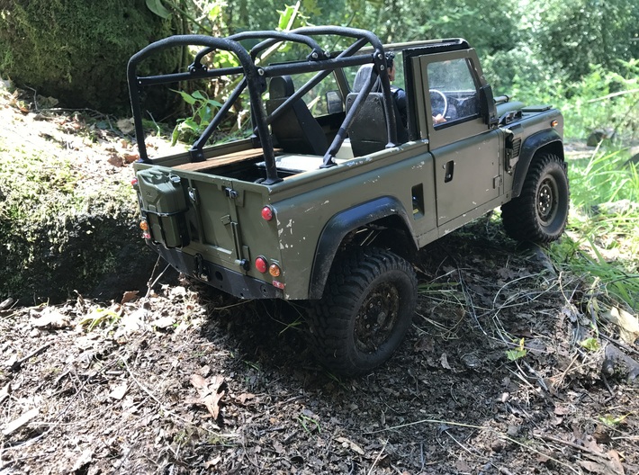 Raffee Land Rover Defender Pickup Cage 3d printed 