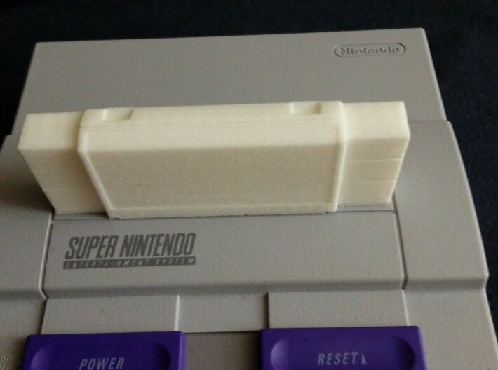 Solid SNES classi mini cartridge 3d printed Strong and flexible
