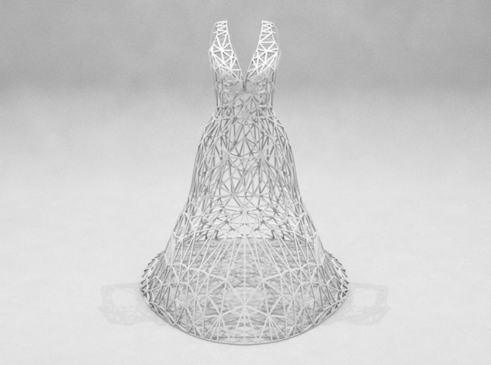 Jewelry Wire Dress Display (15 cm) 3d printed 