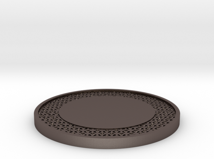 Lattice Drink Coaster Star Pattern 3d printed Classic look. Just a nice blend of light and dark.