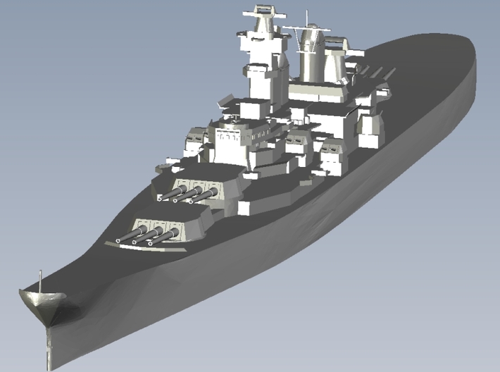 1/3000 scale USS Iowa BB-61 battleship x 1 3d printed