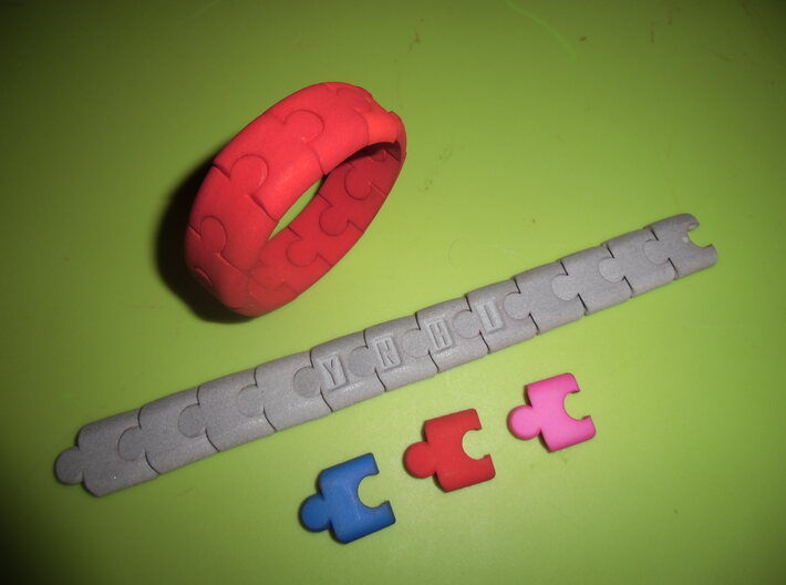 PuzzlelinkletterE 3d printed 