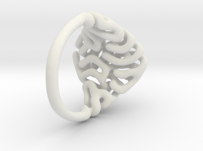 Reaction Diffusion Ring Nr. 6 (Size 56) 3d printed